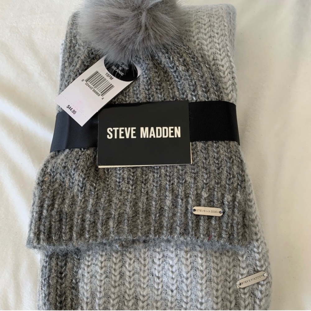 Steve Madden Scarf And Beanie Hat set